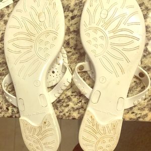 White Size 7 Jelly Jack Rogers